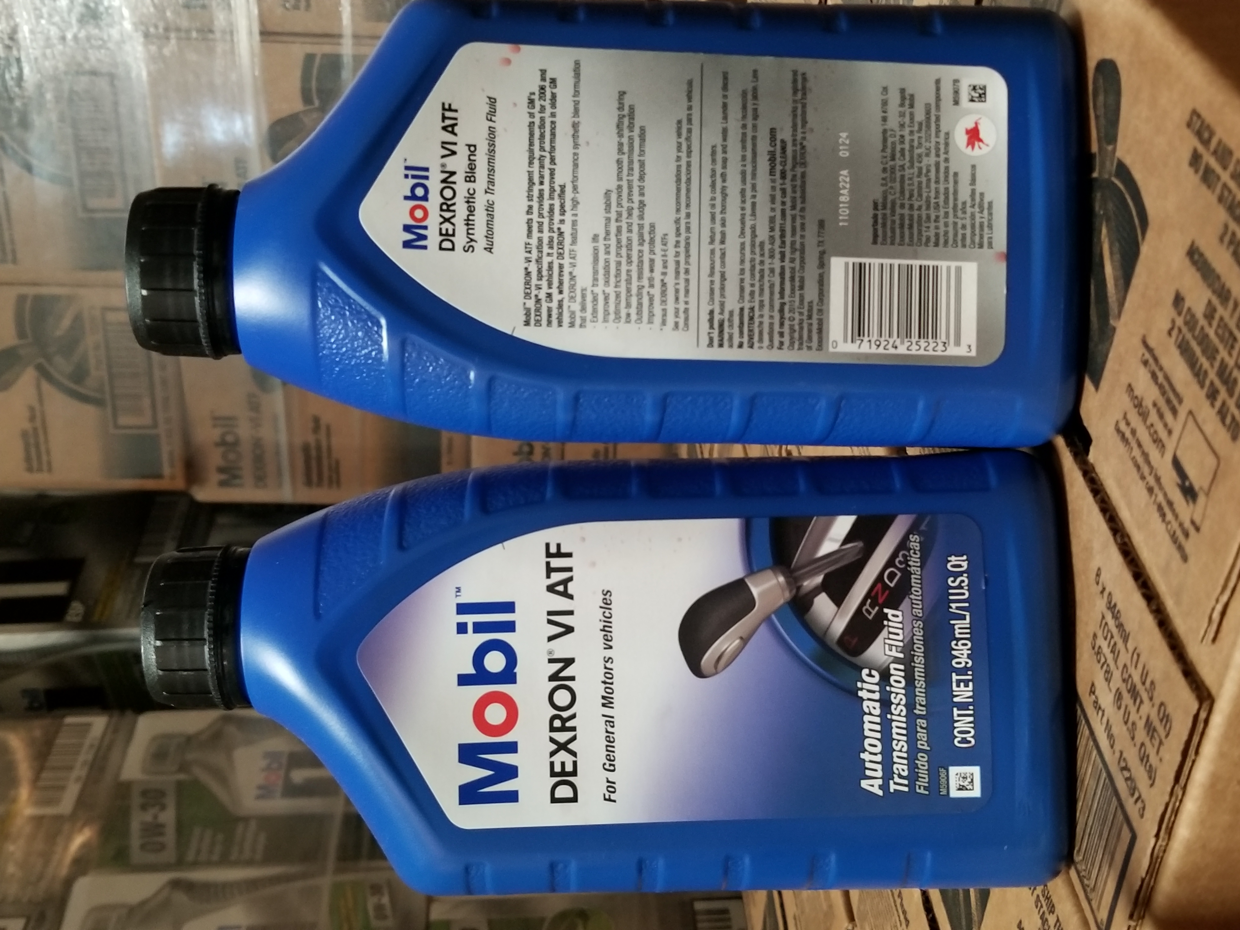 Mobil 1 Dexron-VI ATF for Newer GM Automatic Vehicles 1 Box 6 Bottles (1 Quart 946 mL Each) 1.87 lb US Origin Auto Parts Image 3