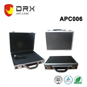 APC006 380*280*80mm אלומיניום קשיח מקרה קצף שחור תיק נייד כלי מקרה אלומיניום נשיאה לנשיאות מקרה