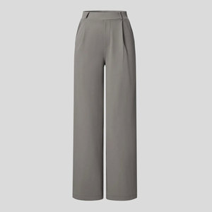 <span class=keywords><strong>Pantaloni</strong></span> da Completo Vintage da <span class=keywords><strong>Donna</strong></span>, a <span class=keywords><strong>Vita</strong></span> <span class=keywords><strong>Alta</strong></span>, Larghi, Dritti, Stropicciati, con Tasche, per Ufficio, Sport all'Aperto e Tempo Libero - Product Image 4