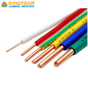THW THHN 1, 5 mm2 2, 5 mm2 cable eléctrico conductor de cobre recubierto de PVC cable eléctrico de un solo núcleo BV cables de construcción aislados de PVC - Product Image 4