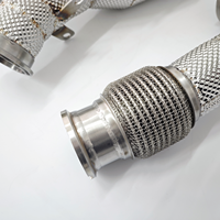 Tubo de Escape de Acero Inoxidable de Alto Rendimiento con Protector Térmico para Maserati MC20 3.0T 2020-2024, Calidad OEM