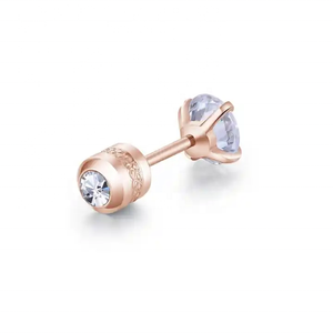 <span class=keywords><strong>Orecchini</strong></span> a perno da <span class=keywords><strong>donna</strong></span> placcati oro 18K con zirconi cubici, doppi <span class=keywords><strong>orecchini</strong></span> rotondi con zirconi, gioielli per piercing al <span class=keywords><strong>trago</strong></span> e alla cartilagine - Product Image 6