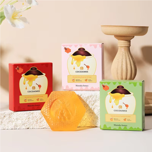 Manuka Honey Whitening Moisturizing Hand Soap with Shea Butter for Sensitive &amp; <strong>Dry</strong> Skin Handmade <strong>Bar</strong> Soap - Product Image 4