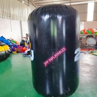 Bouées flottantes gonflables de course de natation de marqueur de couleur noire de 1.5m de haut sur mesure avec LOGO