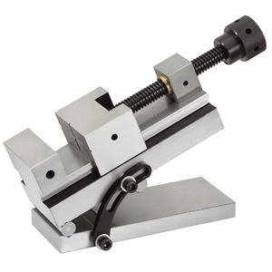 Tornillo de Banco de Precisión Fervi con Barra Sinusoidal, Mordazas Lisas, Base Giratoria, Grado Industrial para Electrónica y Trabajos de Precisión - Product Image 1