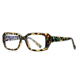 ZOWINモデル2154スクエア眼鏡フレームレディストックブルーライトブロッキング眼鏡TR90光学フレーム男性用眼鏡フレーム
