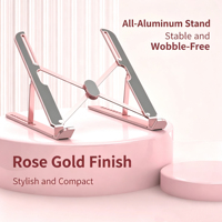 Soporte Plegable de Aleación de Aluminio para Laptop, Ajustable, Soporta un Peso Estático de 7 KG, Accesorios de Computación al por Mayor