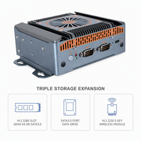 Mini PC Industrial con Doble LAN 2.5G, 2 COM, 14.ª Generación 125H 155H, 2*DDR5, Riel DIN, Amplio Rango de Temperatura, PC Integrado OEM