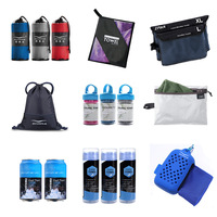 Serviette de sport 30*100cm douce et respirante grise pour rester au frais Serviette de refroidissement en microfibre avec logo personnalisé
