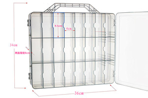 Đồ chơi di động tổ chức hộp lưu trữ Trường hợp với hai mặt 48 ngăn tương thích với bất ngờ Búp bê đồ chơi xe hơi hiển thị trường hợp - Product Image 6