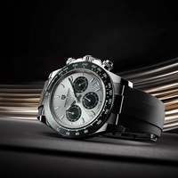 Relojes Pagani Design 1664 100M Resistentes al Agua con Cristal de Zafiro, Relojes de Cuarzo para Hombre con Cronógrafo de Moda, Relojes de Pulsera de Cuarzo VK63