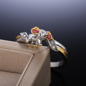 Anello alla Moda a Forma di Elefante, Design Minimalista Cartoon, Gioiello Elegante per Uso Quotidiano Femminile - Product Image 4