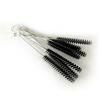 Brosse pour tubes tests de laboratoire, à poils personnalisés, 5 pièces, pour nettoyer les tuyaux et les pailles de bouteilles