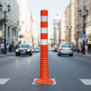 Dissuasore di Sicurezza Flessibile in TPU da 750mm ad Alta Visibilità per Parcheggi e Vialetti, Dissuasore Stradale Rimbalzabile, Delineatore di Traffico - Product Image 1