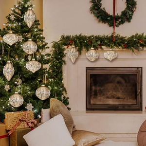 Champagne Christmas Ball <b>Ornaments</b> Xmas Baubles Shatterproof Foam Beaded Sequined Glitter Balls Hanging Xmas <b>Tree</b> <b>Ornaments</b> - Product Image 3