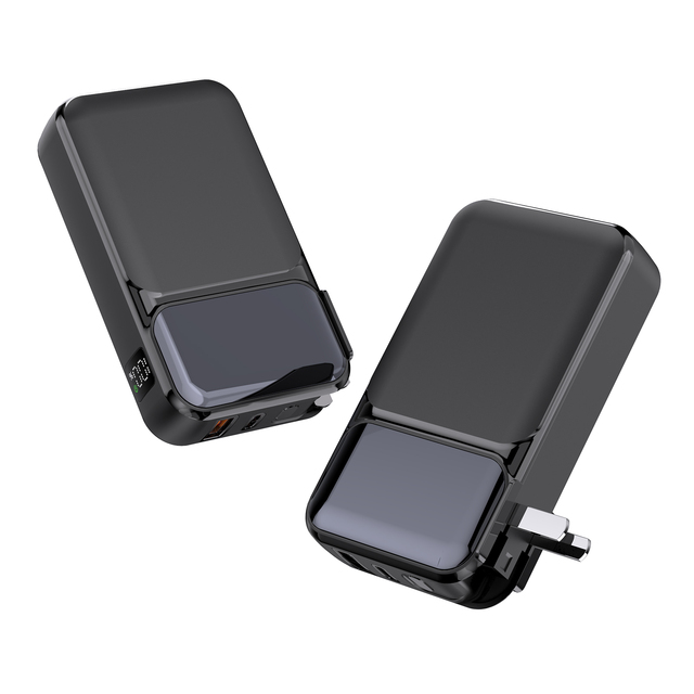 20000mah 10000mah Wall Charger Power Bank with Cable AC Plug PD22.5W Fast Charging Spare Battery for iphone 16 15 for samsung