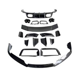 Brabu Style Dry Carbon Fiber Auto Parts Body Kit With Front Lip Rear Spoiler Rear <b>Diffuser</b> for Porsche 992 Turbo S 2020-2023 - Product Image 1