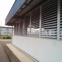Fabricants de persiennes motorisées en aluminium architectural pour l'extérieur, lames réglables