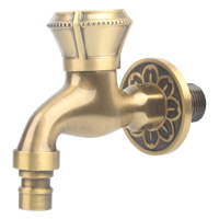Robinet moderne en laiton pour machine à laver et évier, avec cartouche céramique, 1/2 pouce, eau froide uniquement, extérieur, ouverture rapide