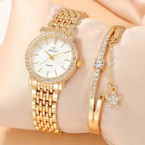 Drioshipping Vente en gros Nouveaux produits à succès Montre-bracelet à quartz ronde pour femme sans boîte Coffret cadeau - Product Image 4