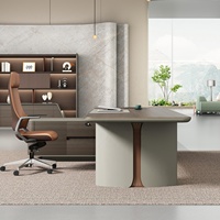 Vente en gros de meubles de bureau de luxe Bureau exécutif E1 MDF Bureau de directeur général présidentiel