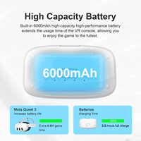Batterie 6000 mAh pour changer les accessoires de couvre-chef Pour Quest 3 Head Strap elite headwear Extended time