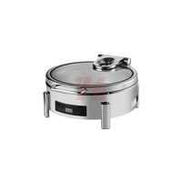 Chauffe-Plat Numérique Tactile LED Liyunda en Acier Inoxydable – Maintien au Chaud des Aliments 24 Heures pour Buffets et Traiteurs