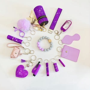 15 cái/bộ Rhinestone <span class=keywords><strong>Keychain</strong></span> tự vệ tự vệ Bling <span class=keywords><strong>Keychain</strong></span> phụ nữ tự vệ <span class=keywords><strong>Keychain</strong></span> - Product Image 5