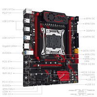 Makinist X99 RS9 anakart oyun anakart desteği LGA 2011-3 CPU işlemci desteği DDR4 RAM bellek NVME USB3.0