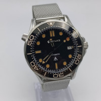 Montres automatiques mécaniques de luxe pour hommes, avec logo personnalisé OEM, mouvement japonais NH35, étanches, en acier inoxydable, pour plongée
