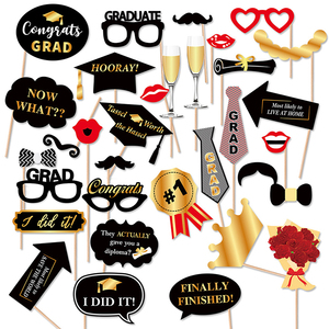 Glitter Graduation <span class=keywords><strong>Photo</strong></span> <span class=keywords><strong>Booth</strong></span> Requisiten Papier Foto rahmen Dekorationen für Herzlichen Glückwunsch Grad Party Supplies - Product Image 6
