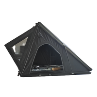 Tente de toit rigide en aluminium pour camping tout-terrain, légère, pour overlanding, avec support de toit en forme de cale