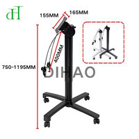Base de bureau d'étude réglable pour étudiant, colonne de levage pneumatique mobile avec base en X pour un apprentissage sain à domicile