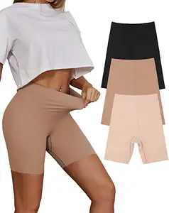  Slip Shorts For Under Dresses Women Anti Chafing Underwear  Seamless Boyshorts Panties Under Shorts