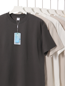 100% cotone pesante 240Gsm Unisex oversize Casual t-shirt Logo personalizzato di alta qualità stampa Streetwear manica corta uomo donna - Product Image 5
