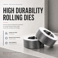 Rouleaux de roulage de filetage Neres, avec pas de filetage personnalisé, forme de dent disponible, matrices de roulage pour le brunissage, dureté 62 HRC