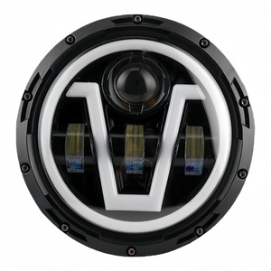 อะไหล่ระบบไฟรถบรรทุกคุณภาพสูง ไฟสปอร์ตไลท์ LED ทรงวี ขนาด 7 นิ้ว 12V 24V ใช้ได้กับรถบรรทุกทุกประเภท - Product Image 1