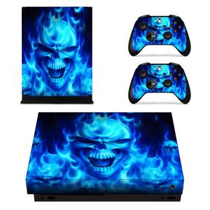 Full Set Faceplates Vinyl Skin Sticker Film for <strong>Xbox</strong> <strong>One</strong> <strong>X</strong> <strong>Console</strong> and Two Controller Stickers Removable Decals Protector - Product Image 6
