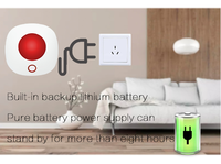 Système d'alarme intelligent WiFi Tuya pour la maison avec capteur de vibration, sonnette en matériau ABS