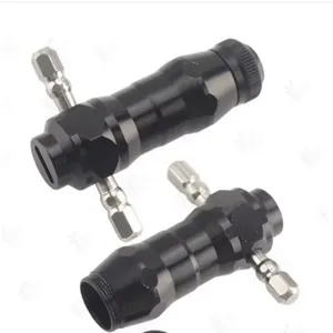 Kit de 10 crocheteuses tubulaires interchangeables en acier inoxydable – Outil de déverrouillage professionnel pour serrurier et bricoleur – Noir/Argent - Product Image 4