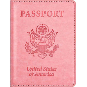 Couverture de passeport NEXXGEN personnalisée de quatre pouces bloquant RFID avec fermeture à deux volets pour cuir PU de luxe fait à la main - Product Image 2