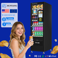Distributeur automatique personnalisé RUNYANG avec lecteur de cartes et SDK de paiement pour snacks et boissons - Écran tactile et surveillance à distance