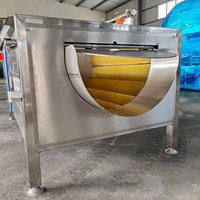 Industriële aardappel schilmachine borstelwas- en schilmachine voor chips productielijn