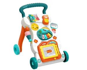 Poussette d'apprentissage pour bébé, voiture mignonne avec musique légère, chariot jouet pour bébé