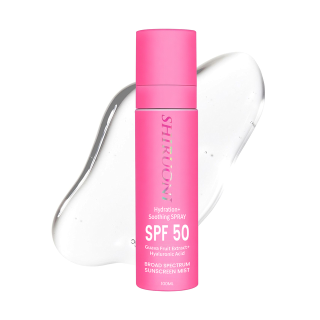 Customized Logo Hydration Soothing Spf 50 Sunscreen Spray with Hyaluronic Acid Suitable for All Skin Types