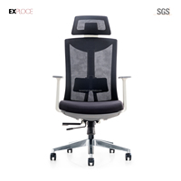 Chaise de bureau ergonomique de luxe et confortable à dossier haut chaise de directeur exécutif chaise en maille