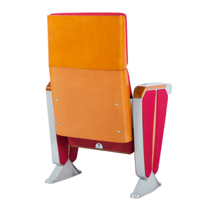 Asientos de auditorio Premium modernos para cines, salas de conferencias, teatros en casa, silla de Teatro de tela roja, reposacabezas ajustable - Product Image 4