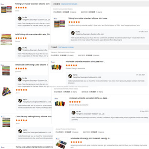 Jupes de pêche en Silicone souple de haute qualité, prix de gros - Product Image 4