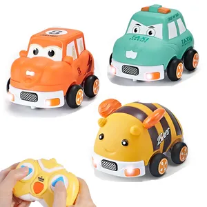New 3 in 1 2.4g Children's Cute Cartoon Car Toy Remote Control With Light And Music Car