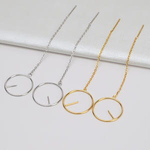 Boucles d'oreilles en argent S925 de style européen et américain pour femmes, 7-8 perles, accessoires de bijouterie DIY avec support vide - Product Image 1